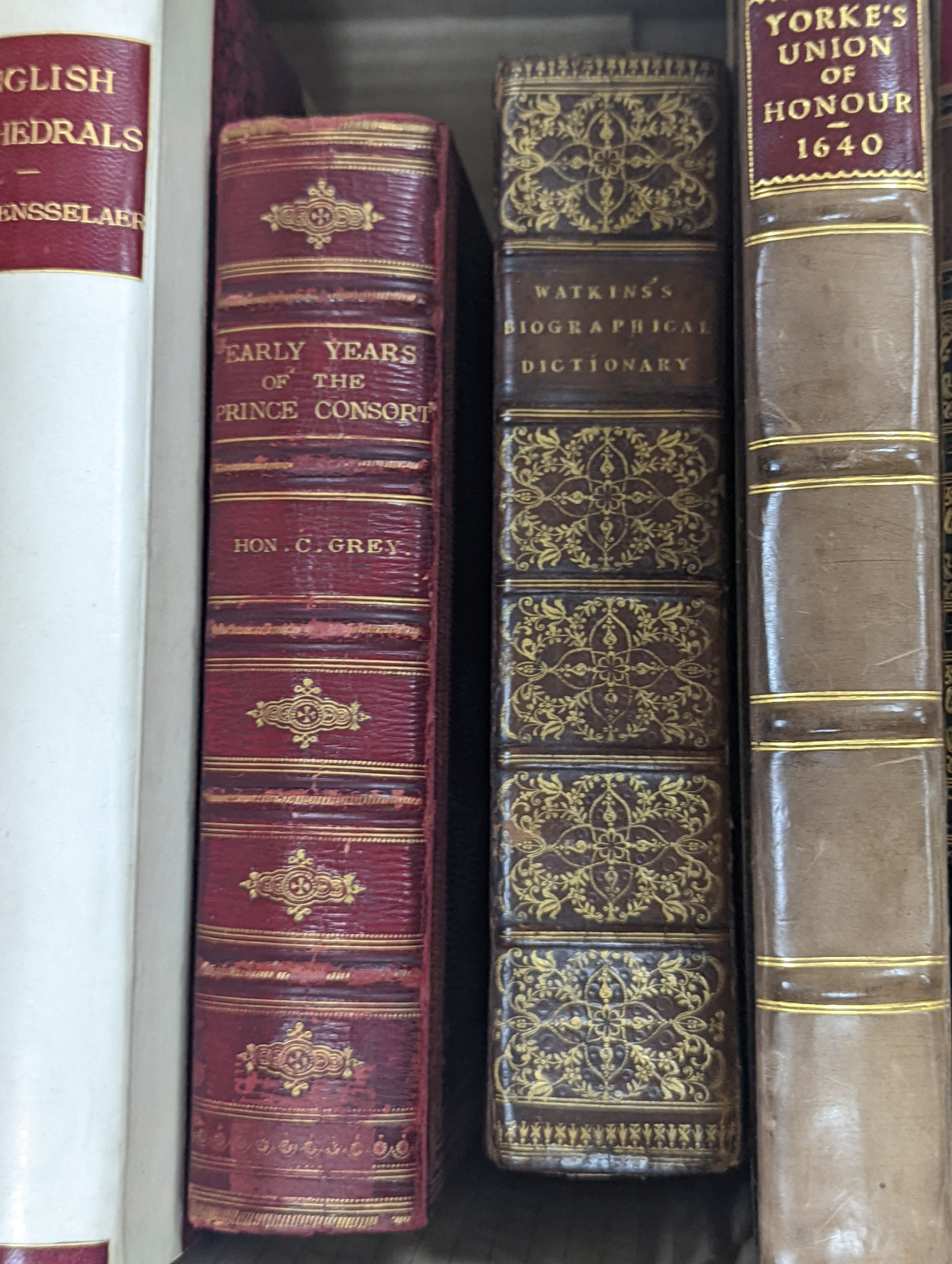 Bindings - Quarto and Octavo Volumes - various leathers and styles, 19th and 20th century (13 in total)